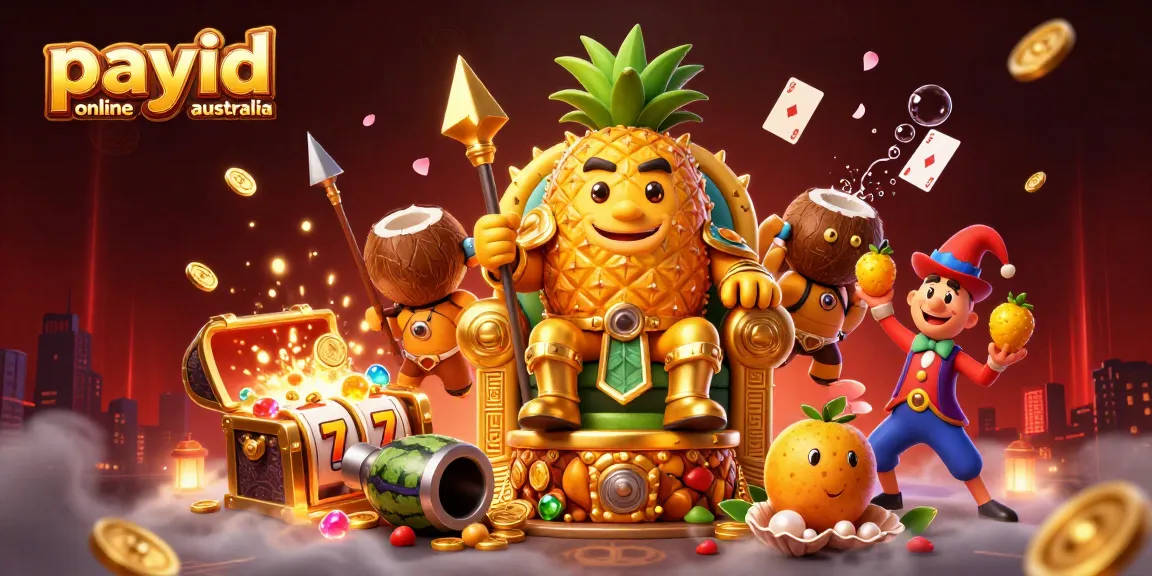 Experience thrilling gameplay at payid online casinos australia with a lively casino scene featuring unique characters.